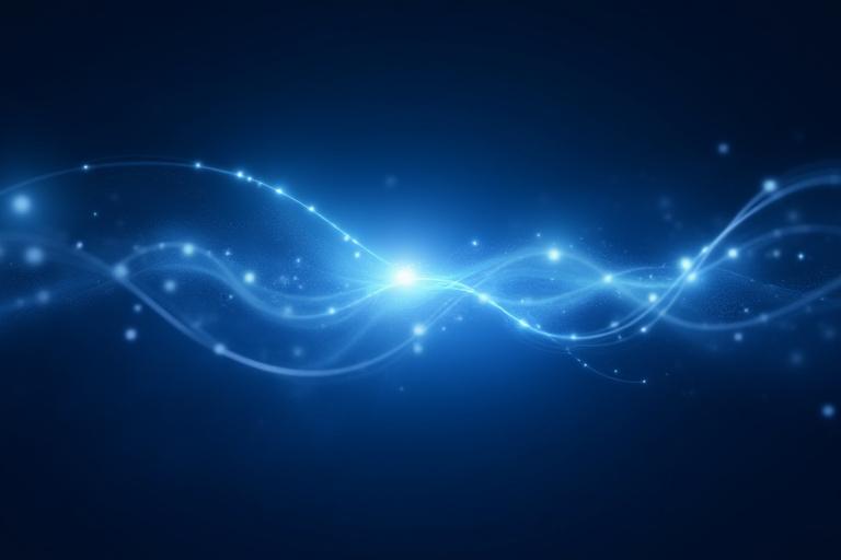 Abstract representation of light waves